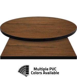PVC Edge Manufactured Table Tops - 1.25" thickness - Pinnacle Ruddy Oak Laminate