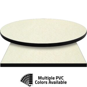 PVC Edge Manufactured Table Tops - 1.25" thickness - Pinnacle Arctic Herringbone Laminate