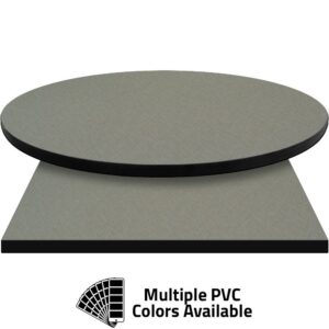 PVC Edge Manufactured Table Tops - 1.25" thickness - Pinnacle Dove Herringbone Laminate