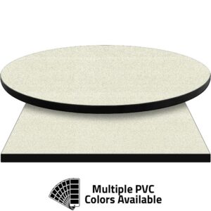 PVC Edge Manufactured Table Tops - 1.25" thickness - Pinnacle White Galaxy Laminate