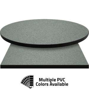 PVC Edge Manufactured Table Tops - 1.25" thickness - Pinnacle Gray Galaxy Laminate