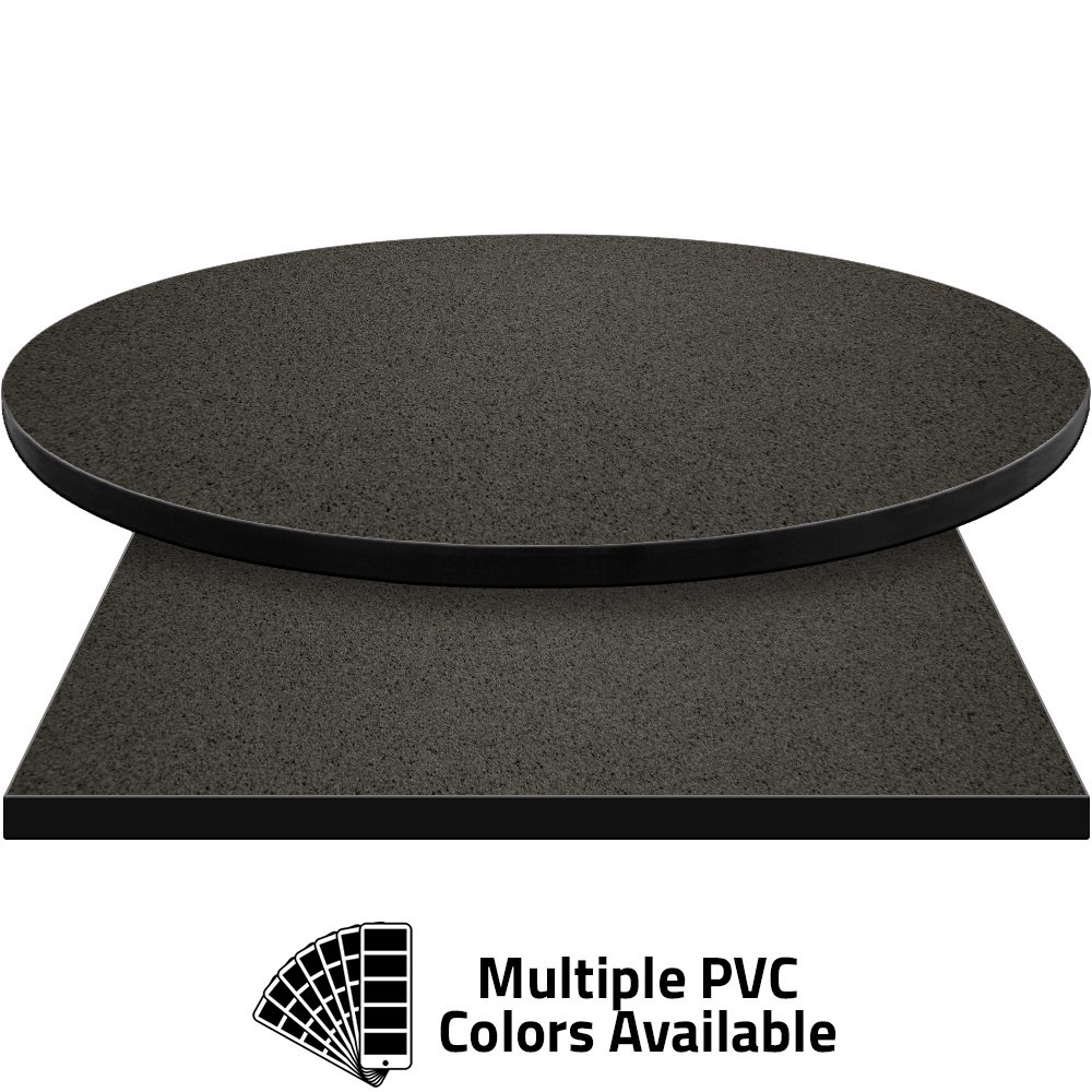 PVC Edge Manufactured Table Tops – 1.25″ thickness – Pinnacle Black Galaxy Laminate