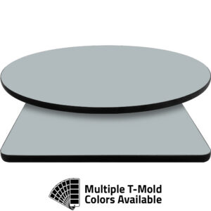 T-Mold Manufactured Table Tops - Pinnacle Steel Gray Laminate