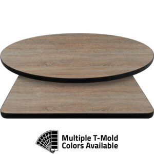 T-Mold Manufactured Table Tops - Pinnacle Somber Oak Laminate