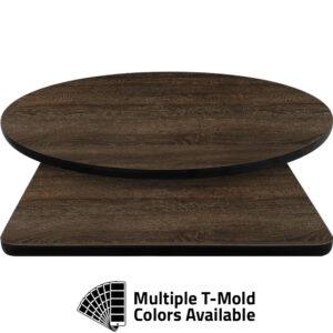 T-Mold Manufactured Table Tops - Pinnacle Rustic Oak Laminate