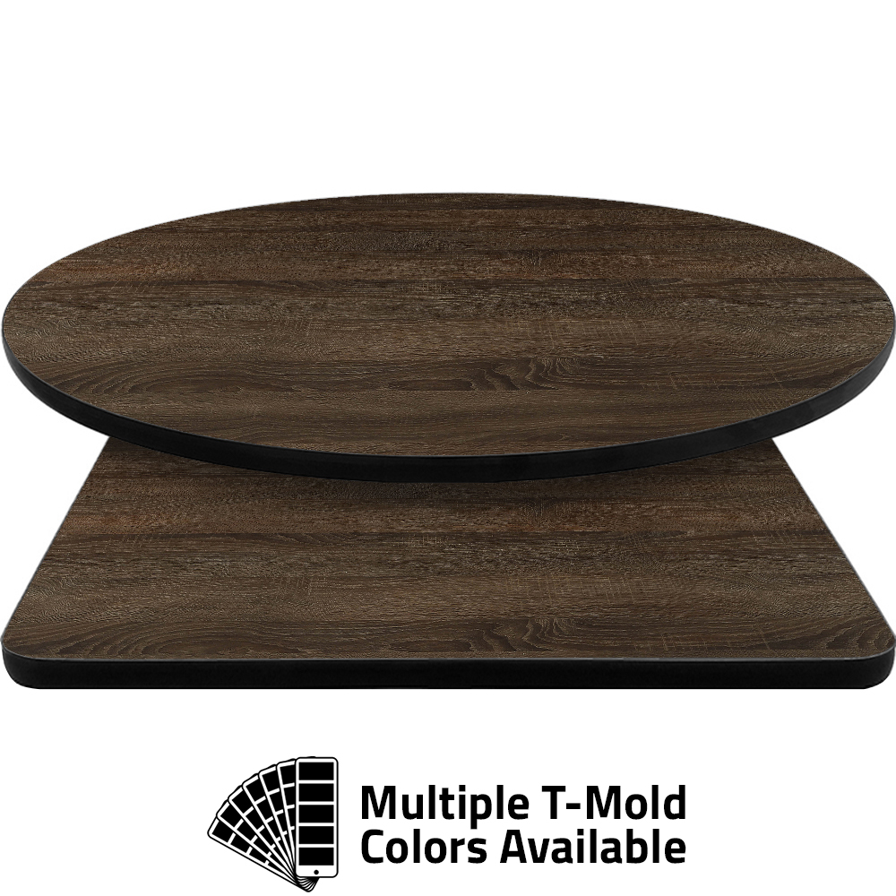 T-Mold Manufactured Table Tops - Pinnacle Rustic Oak Laminate