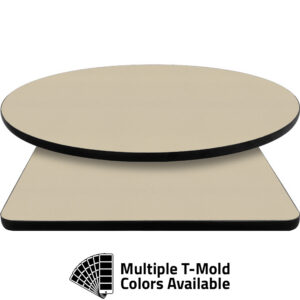 T-Mold Manufactured Table Tops - Pinnacle Beige Laminate