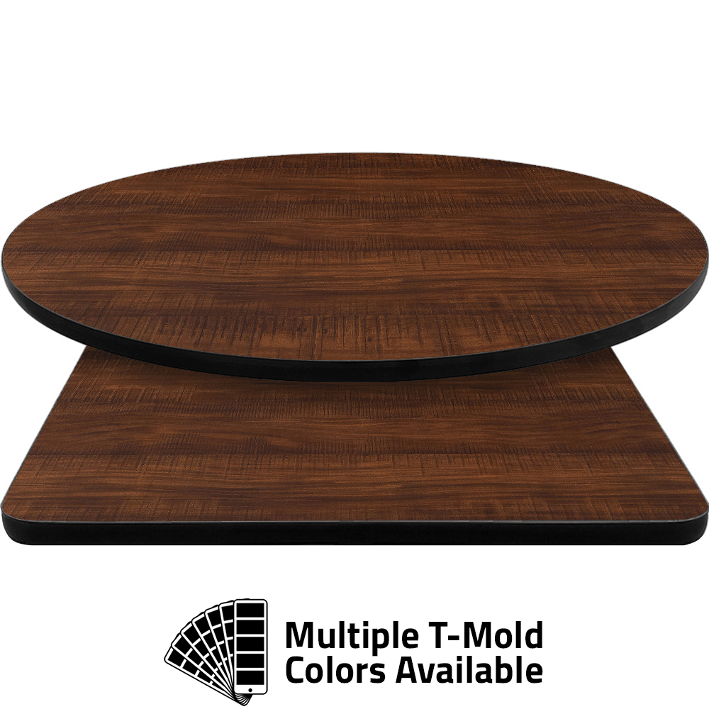 T-Mold Manufactured Table Tops – Pinnacle Blush Rosewood Laminate