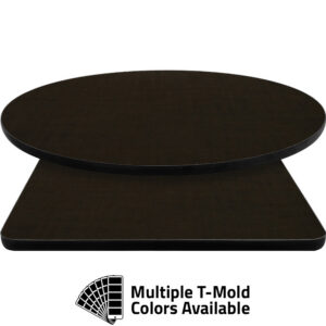 T-Mold Manufactured Table Tops - Pinnacle Espresso Twist Laminate
