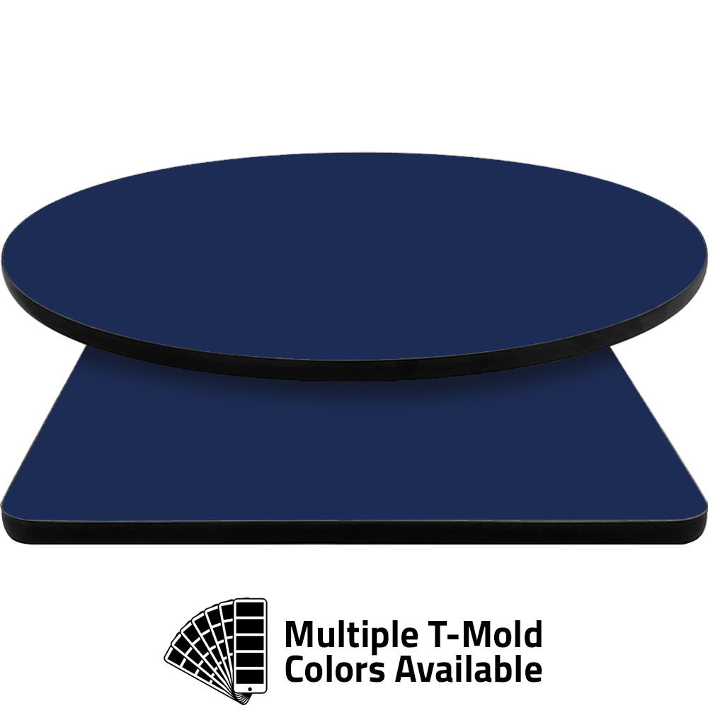T-Mold Manufactured Table Tops – Pinnacle Royal Blue Laminate