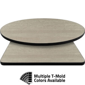 T-Mold Manufactured Table Tops - Pinnacle Brawny Pearwood Laminate