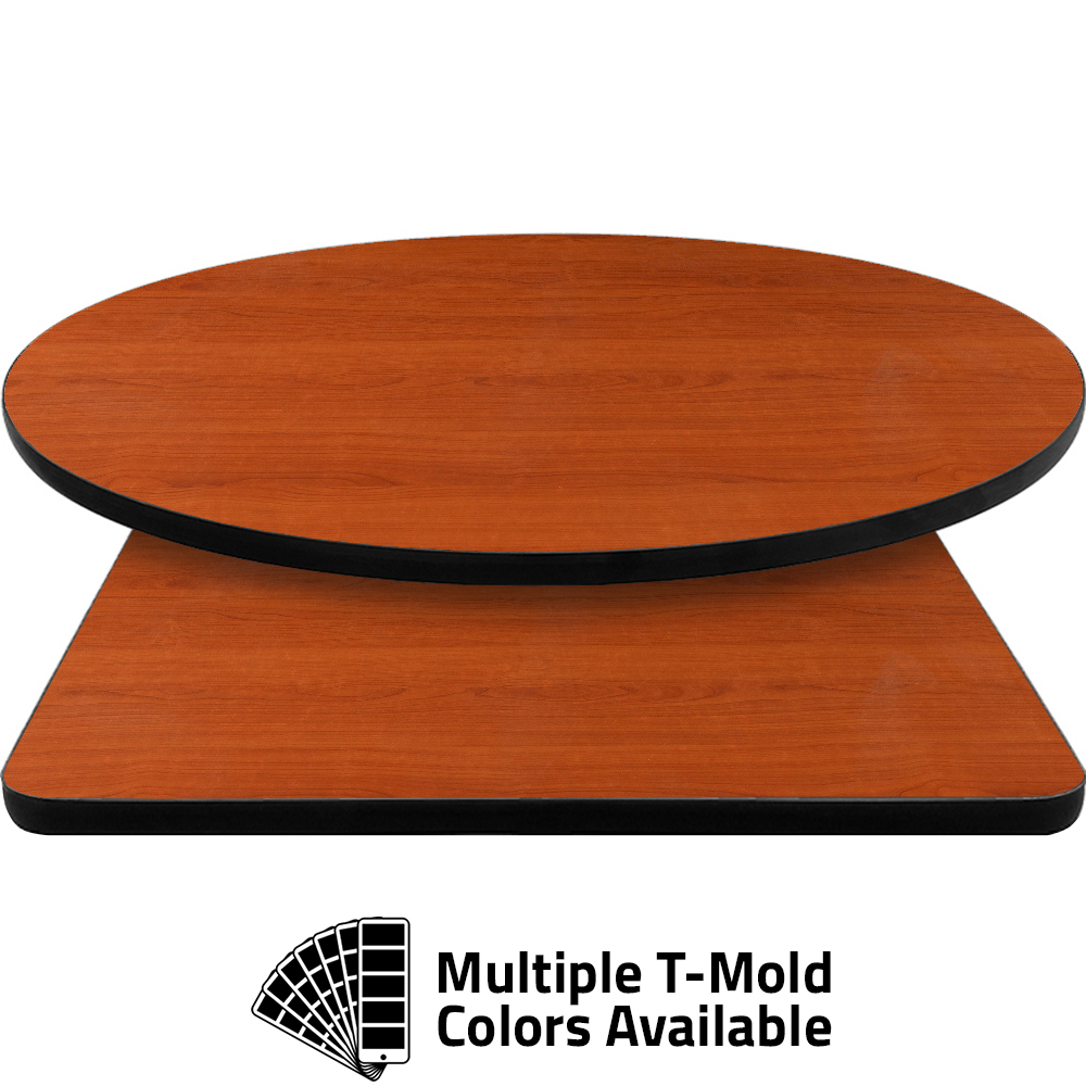 T-Mold Manufactured Table Tops – Pinnacle Oxford Cherry Laminate