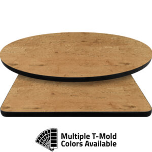 T-Mold Manufactured Table Tops - Pinnacle Lancelot Oak Laminate