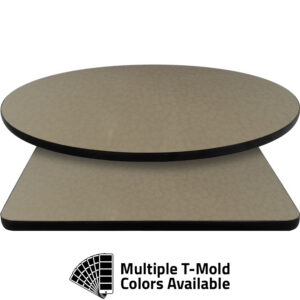 T-Mold Manufactured Table Tops - Pinnacle Biscotti Flora Laminate