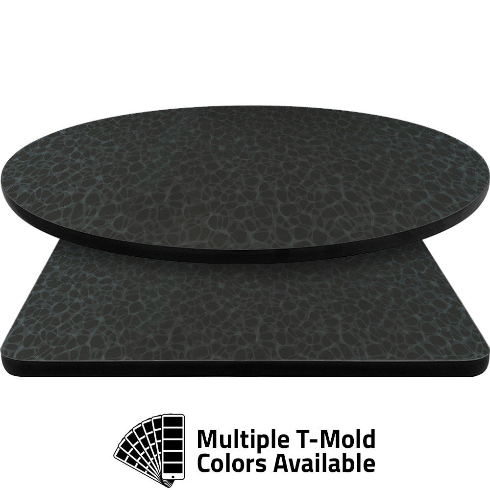 T-Mold Manufactured Table Tops – Pinnacle Gray Flora Laminate