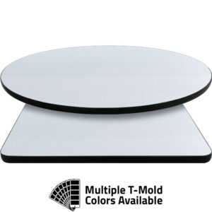 T-Mold Manufactured Table Tops - Pinnacle Light Gray Laminate