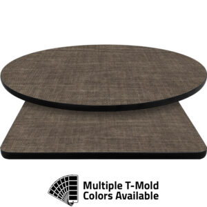T-Mold Manufactured Table Tops - Pinnacle Dark Filament Laminate