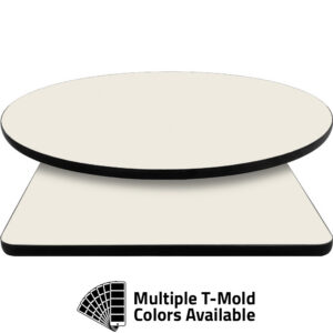 T-Mold Manufactured Table Tops - Pinnacle Ivory Laminate