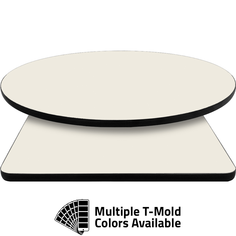 T-Mold Manufactured Table Tops - Pinnacle Ivory Laminate