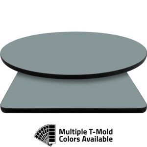 T-Mold Manufactured Table Tops - Pinnacle Gray Laminate