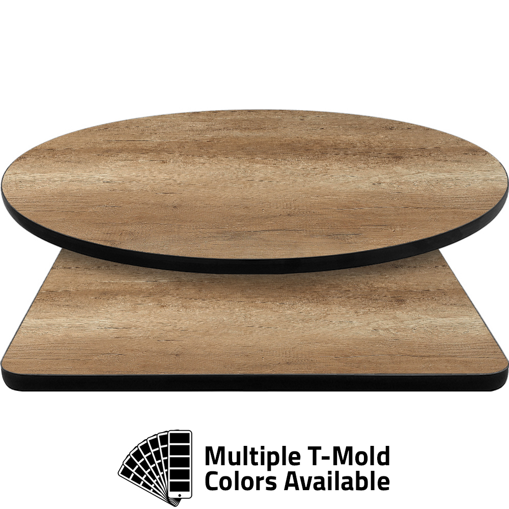 T-Mold Manufactured Table Tops – Pinnacle Vintage Oak Laminate