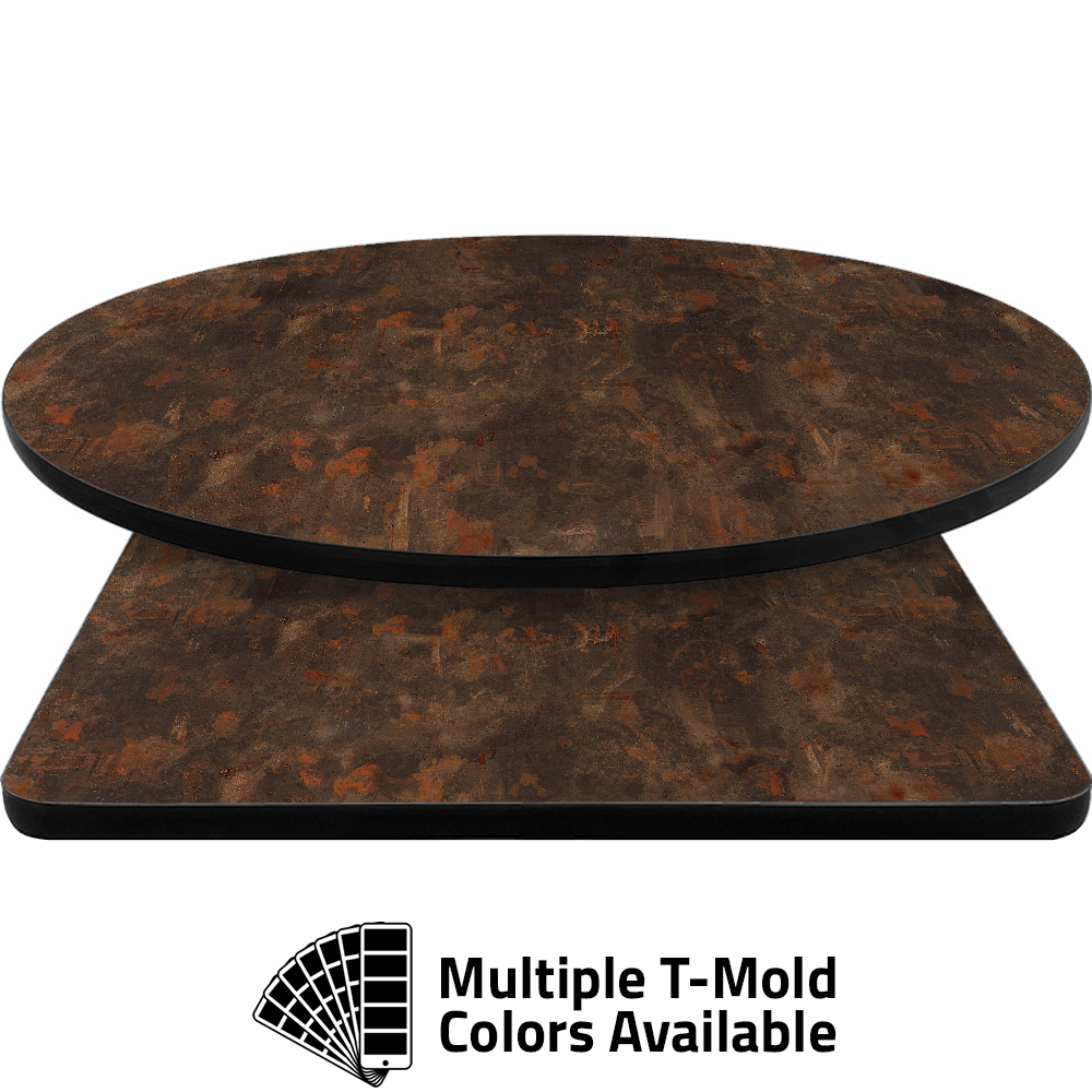 T-Mold Manufactured Table Tops – Pinnacle Oxidized Slate Laminate