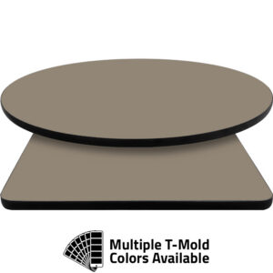 T-Mold Manufactured Table Tops - Pinnacle Gothic Gray Laminate