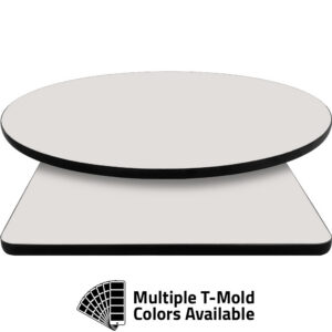T-Mold Manufactured Table Tops - Pinnacle Ivory Pearl Laminate