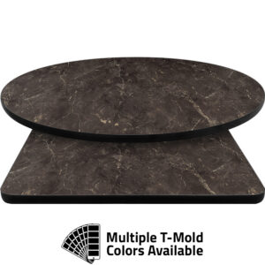 T-Mold Manufactured Table Tops - Pinnacle Chocolate Slate Laminate
