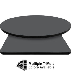 T-Mold Manufactured Table Tops - Pinnacle Slate Gray Laminate