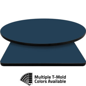 T-Mold Manufactured Table Tops - Pinnacle Lapis Blue Laminate
