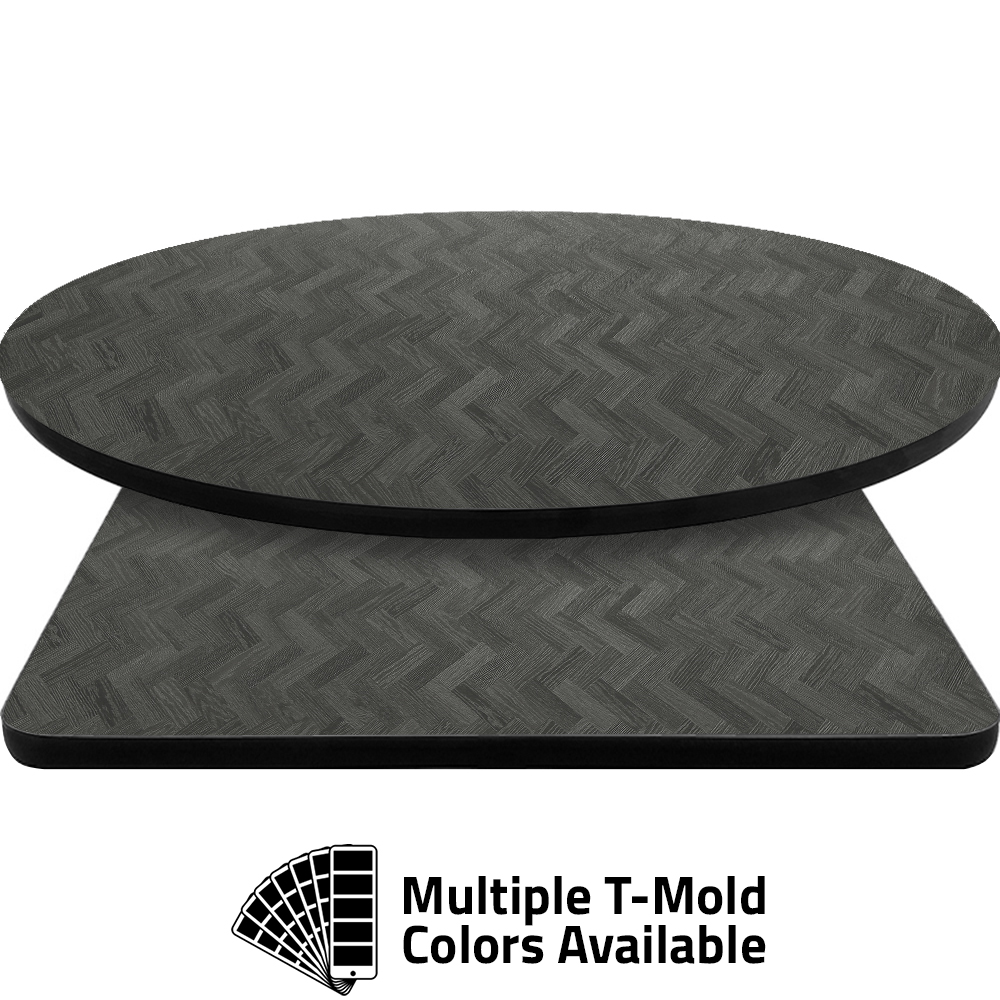T-Mold Manufactured Table Tops - Pinnacle Oconee Hickory Laminate