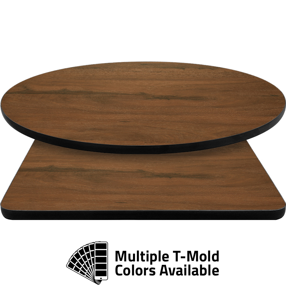 T-Mold Manufactured Table Tops – Pinnacle Ruddy Oak Laminate