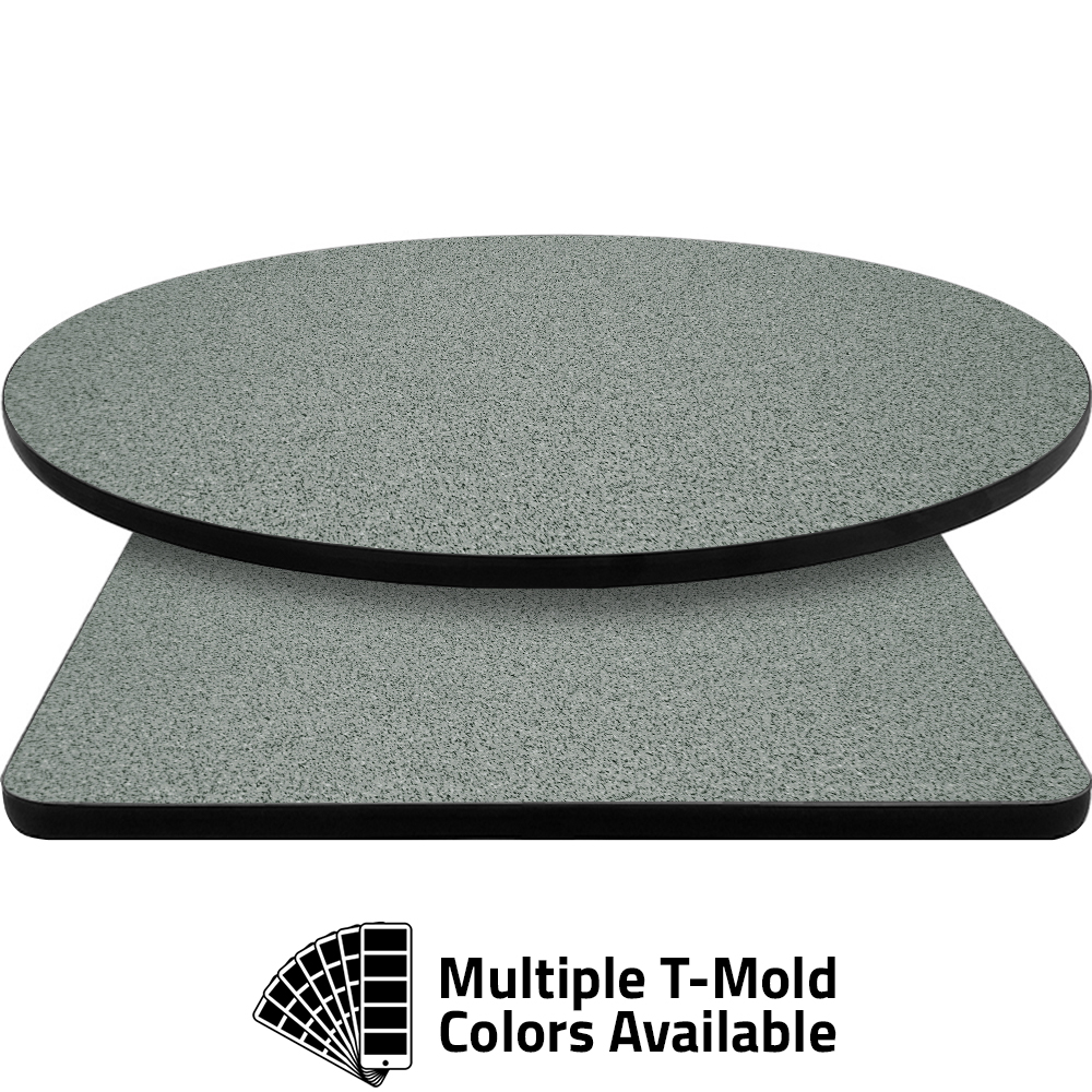 T-Mold Manufactured Table Tops – Pinnacle Gray Galaxy Laminate