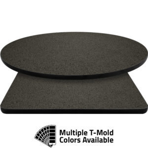 T-Mold Manufactured Table Tops - Pinnacle Black Galaxy Laminate