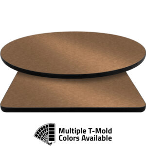 T-Mold Manufactured Table Tops - Pinnacle Copper Metallic Laminate