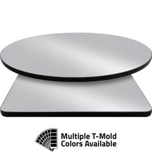 T-Mold Manufactured Table Tops - Pinnacle Steel Metallic Laminate