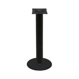 Table Base - 18" Disc (Round) - Black Stamped Steel - Counter Height - 4" Column
