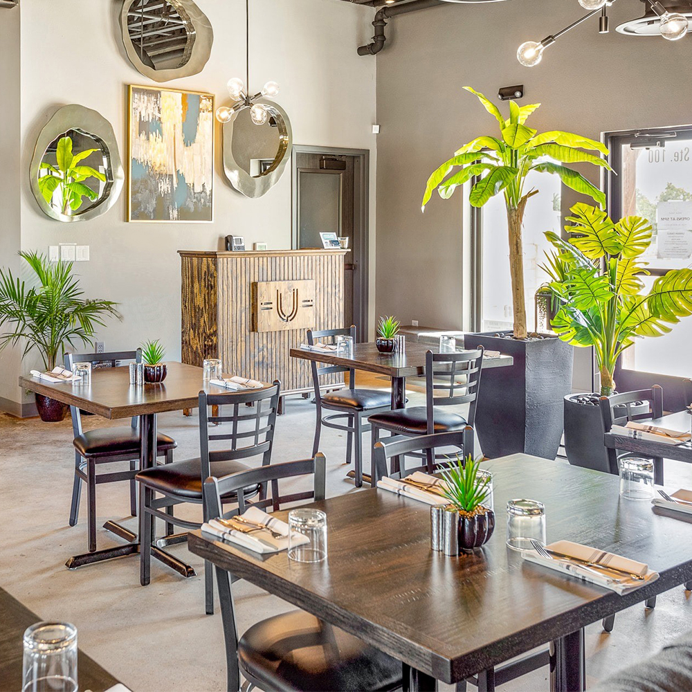 Urban Table Restaurant featuring Oak Street furniture