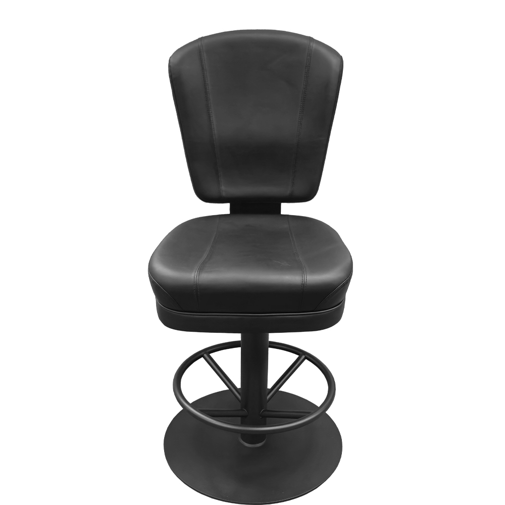 CS-10671 Centurion Casino Stool with Counter Height Pedestal Disc Swivel Base - Image 2
