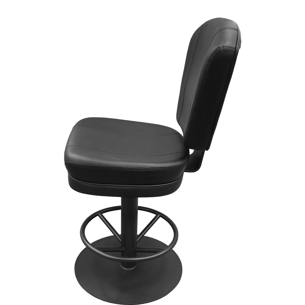 CS-10671 Centurion Casino Stool with Counter Height Pedestal Disc Swivel Base - Image 3