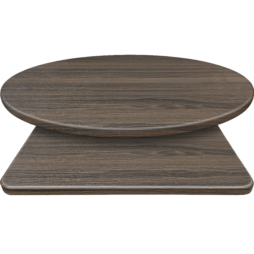 Thermoform Quick Ship Table Tops - Dark Walnut - 42" x 42" - Image 2