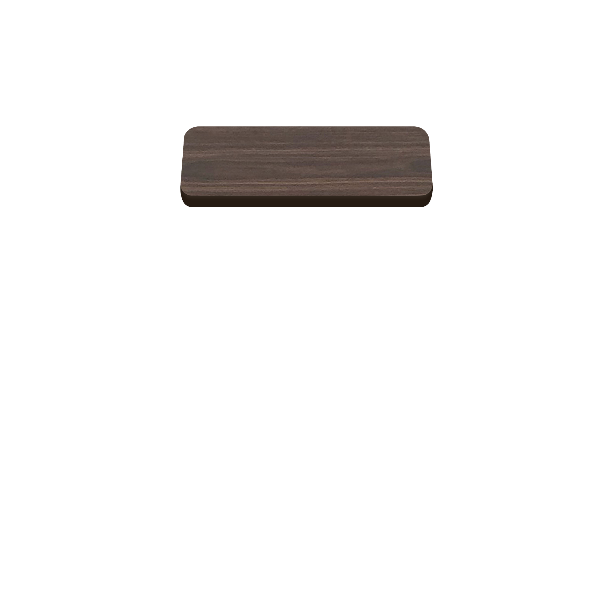 Two-Sided Quick Ship Table Tops - Oak/Walnut Laminate - Brown T-Mold - 24" x 30"