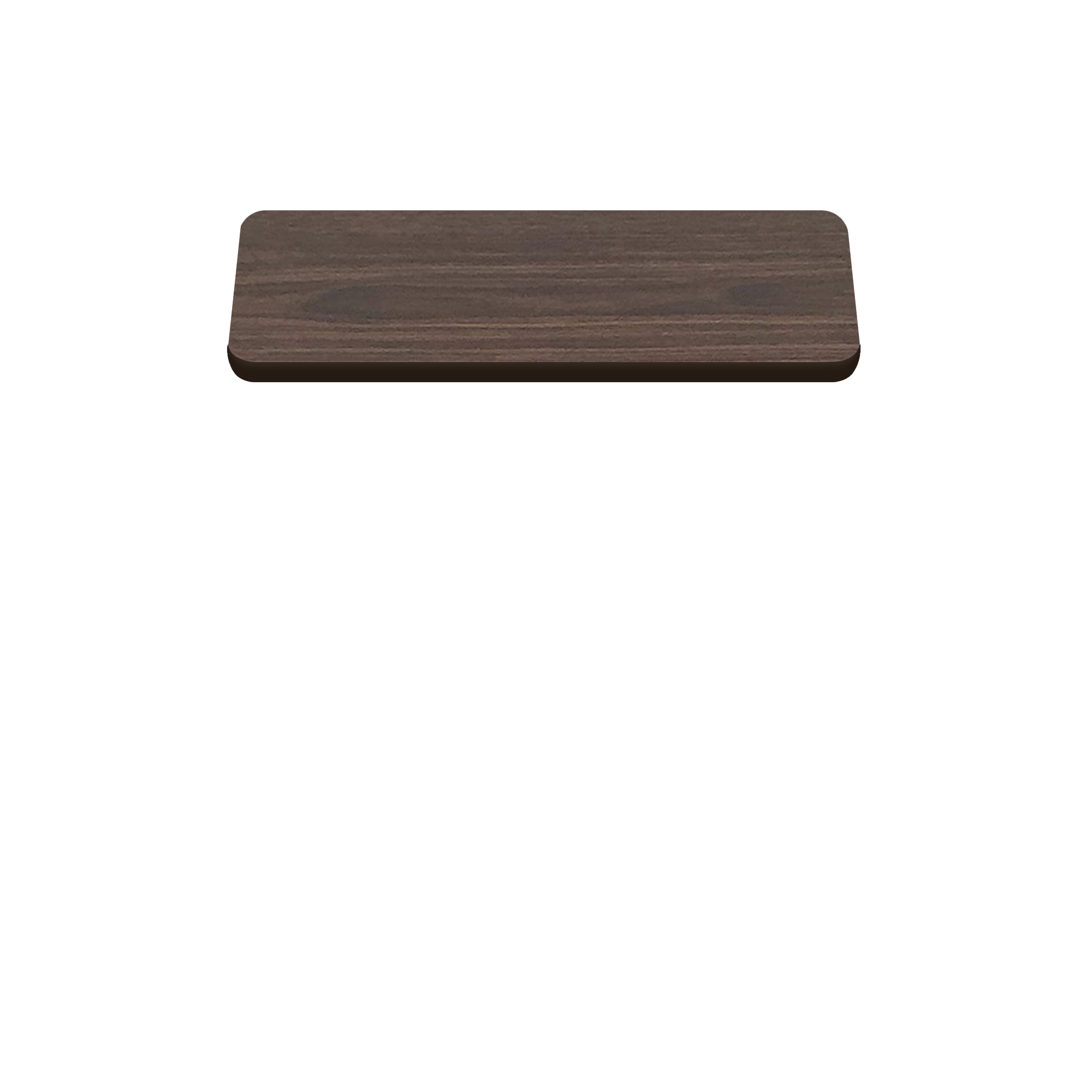 Two-Sided Quick Ship Table Tops - Oak/Walnut Laminate - Brown T-Mold - 30" x 42"