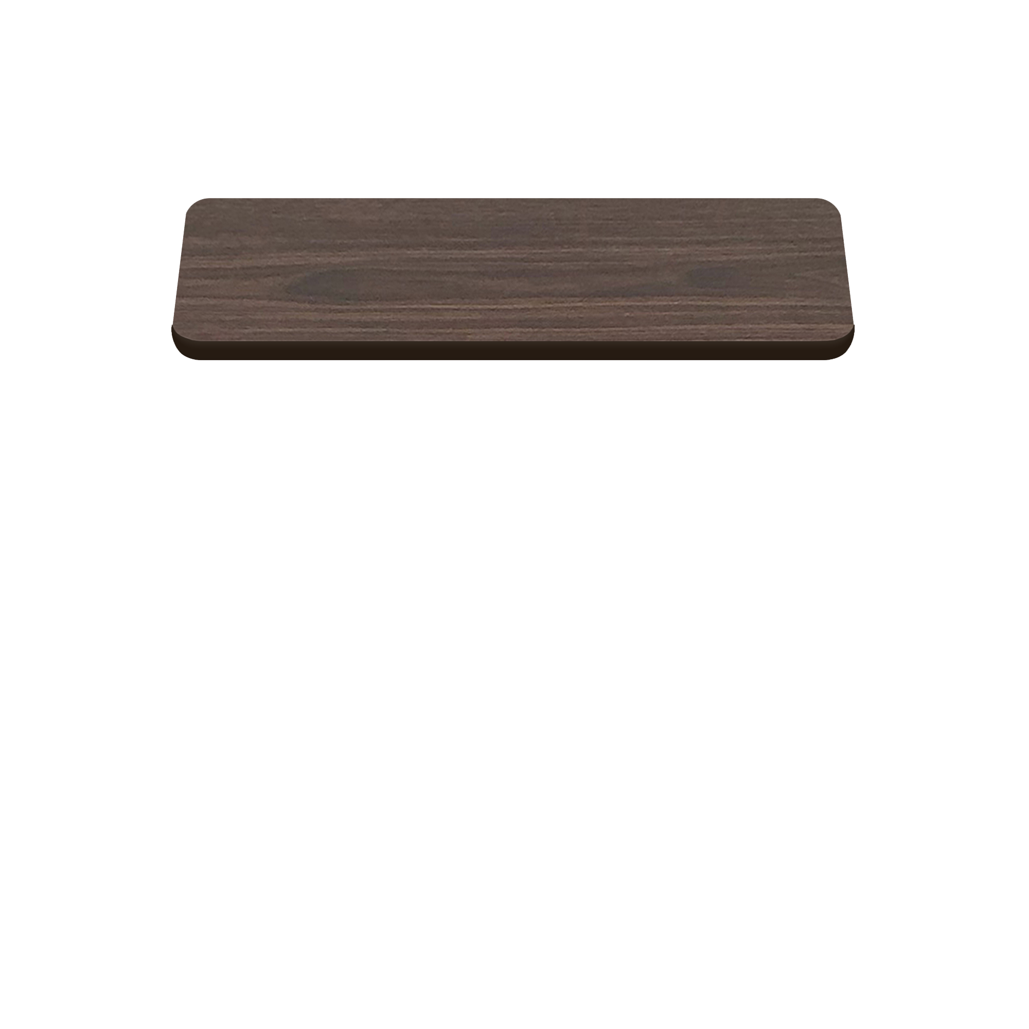 Two-Sided Quick Ship Table Tops - Oak/Walnut Laminate - Brown T-Mold - 30" x 48"