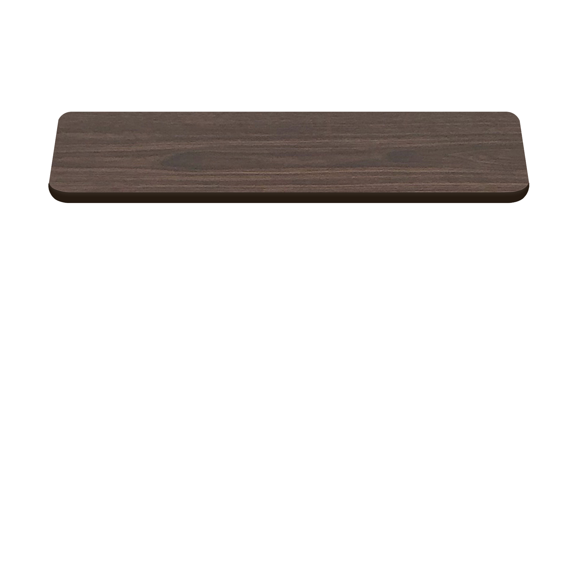 Two-Sided Quick Ship Table Tops - Oak/Walnut Laminate - Brown T-Mold - 30" x 60"