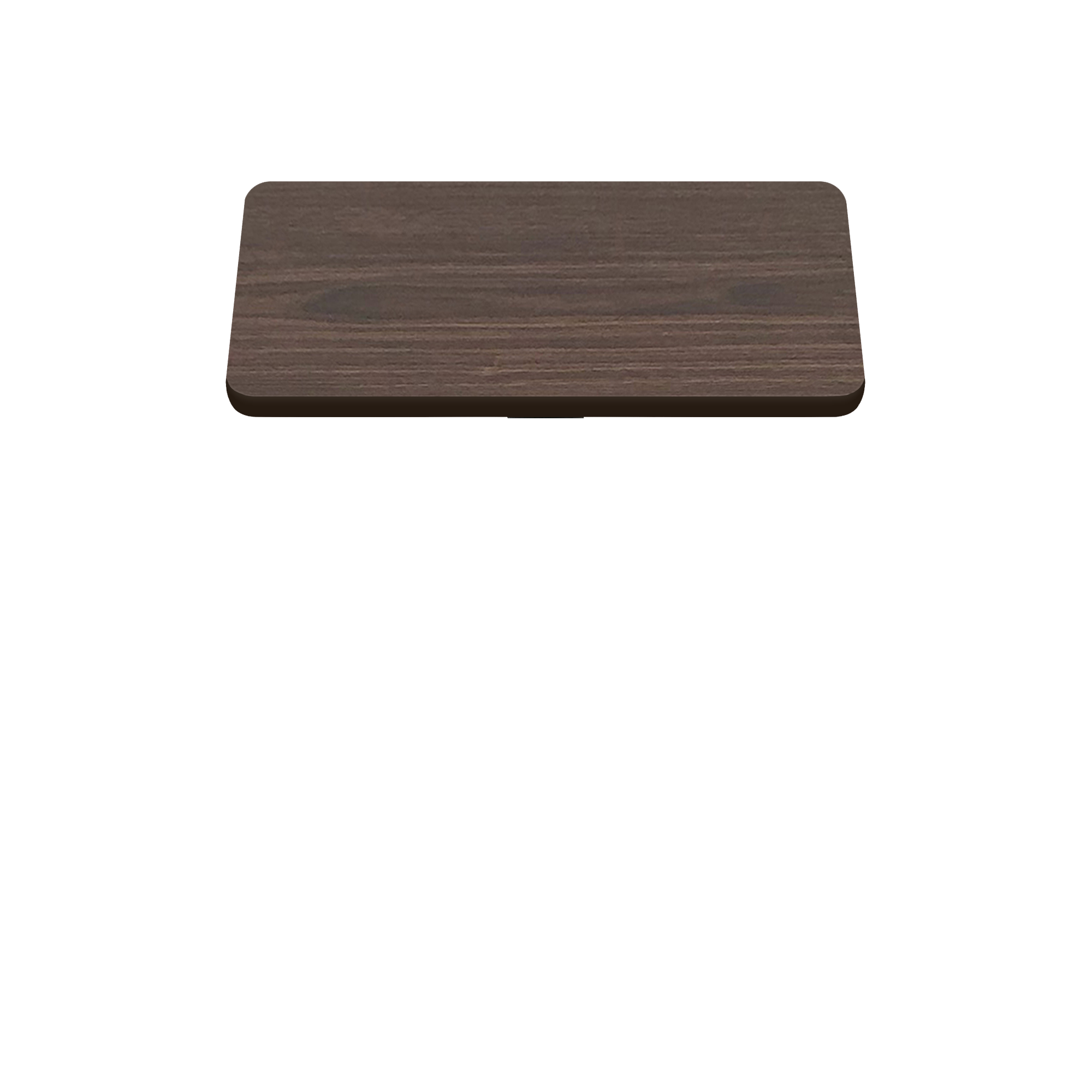 Two-Sided Quick Ship Table Tops - Oak/Walnut Laminate - Brown T-Mold - 42" x 42"