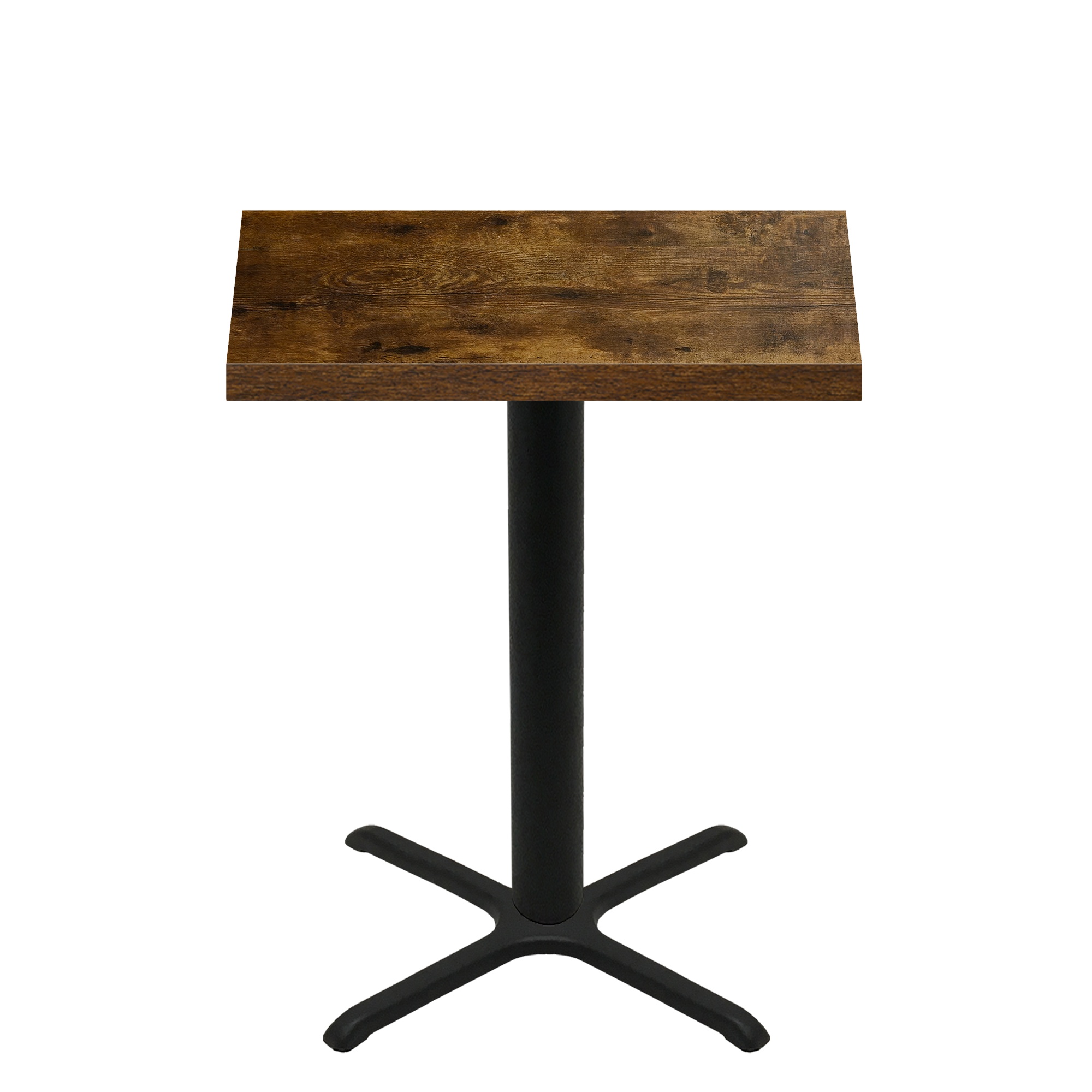 30" x 42" Urban Vintage Autumn Quick Ship Table + Black Bar Height 30" x 30" Cross Base