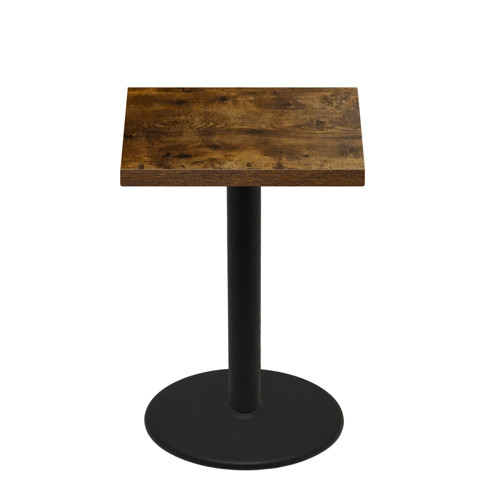 36" x 36" Urban Vintage Autumn Quick Ship Table + Black Bar Height 30" Disc Base