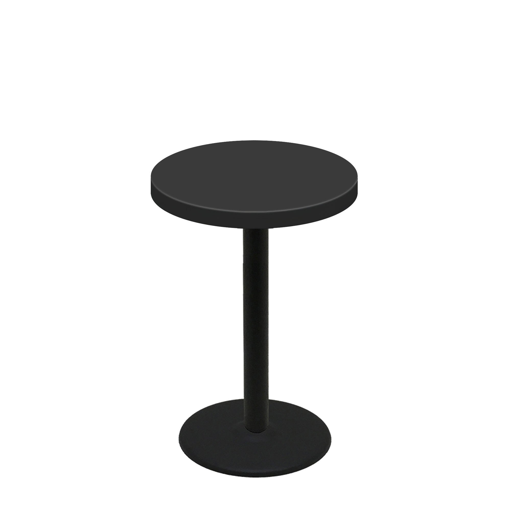 30" Round Urban Onyx Quick Ship Table + Black Counter Height 22" Disc Base